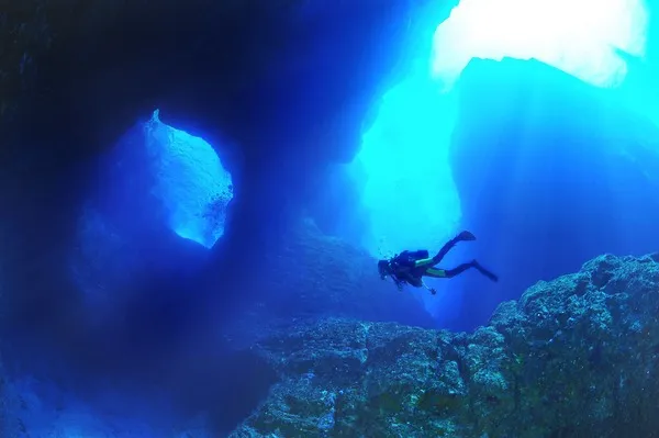 神津島　ファンダイビング　タダナエ群島　ヒラダンホール