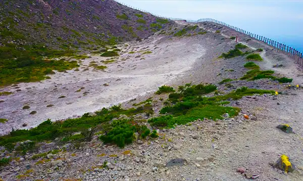 天上山からの景色　不入が沢（はいらないがさわ）